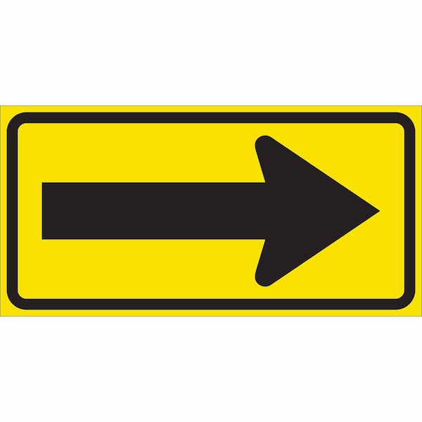 Brady Traffic Sign, 12" Height, 24 in Width, Aluminum, Rectangle, No Text 115556 - main